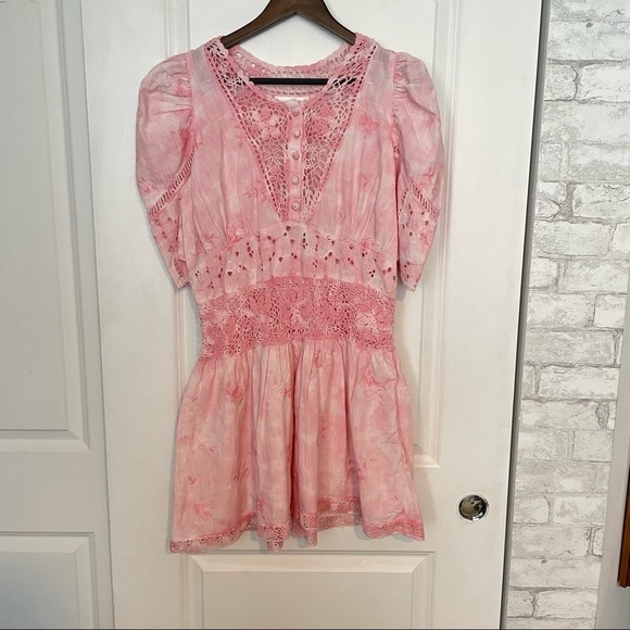 Loveshackfancy Pink preppy ballet cottagecore dress 12 princess - Picture 4 of 11